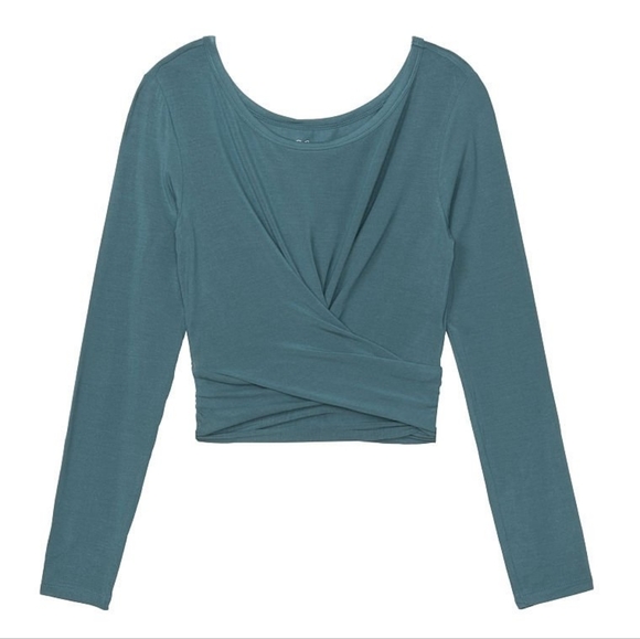 Wrap Cropped Longsleeve - Picture 2 of 9